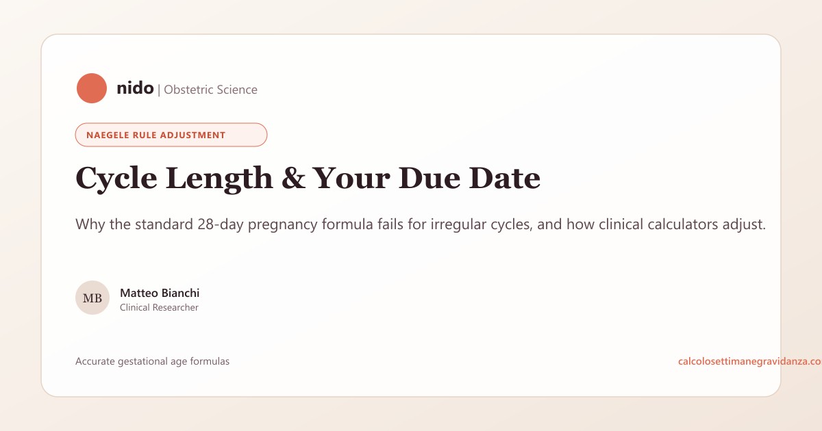 How Cycle Length Affects Due Date: Naegele Adjustment