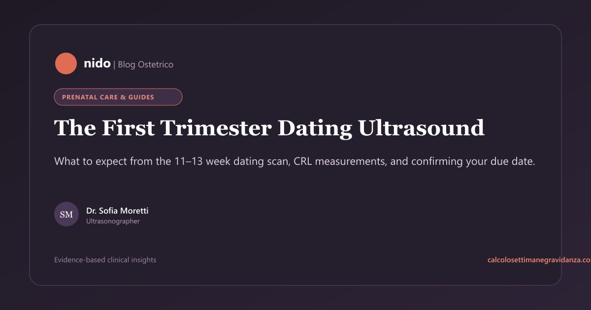 First Trimester Dating Scan: What to Expect & How It Works